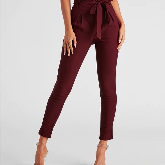 Celebrity Fashion by Hera collection paper bag pants in pink - Picture 2 of 6